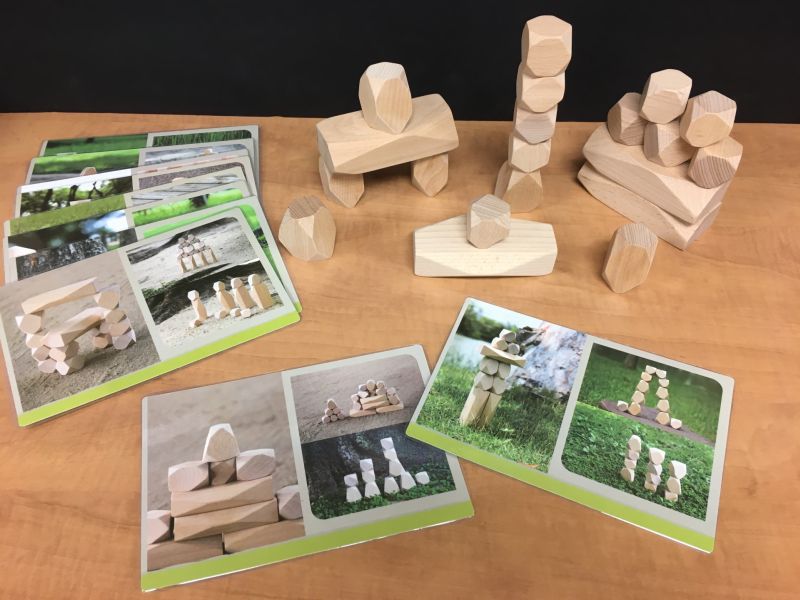 Wooden Blocks and Design Cards