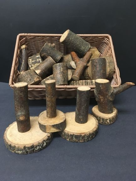Variety of Wooden Bases and Sticks